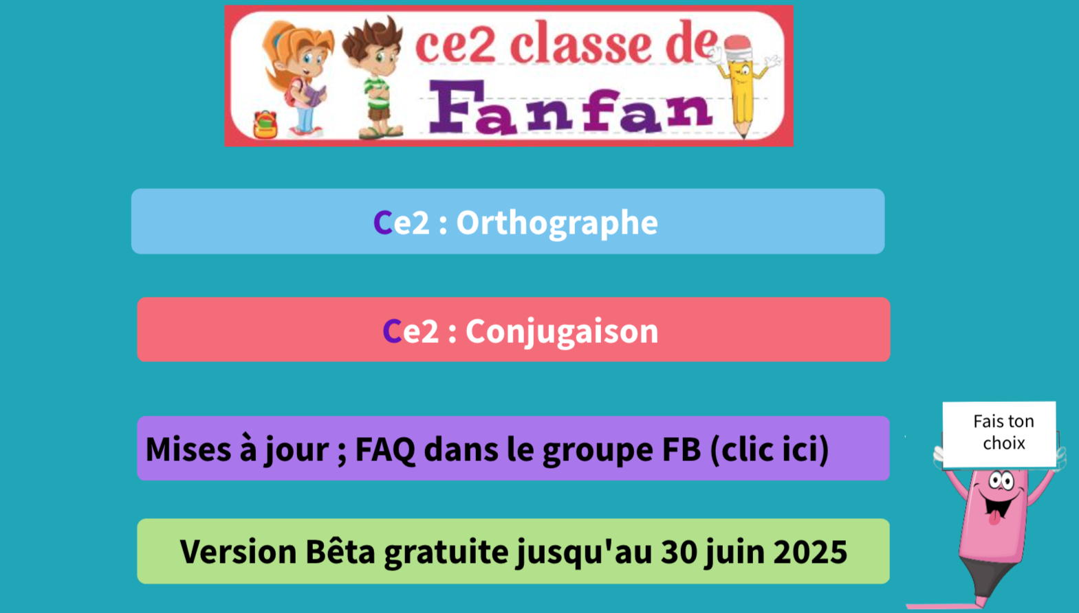 Fluocours Classe De Fanfan